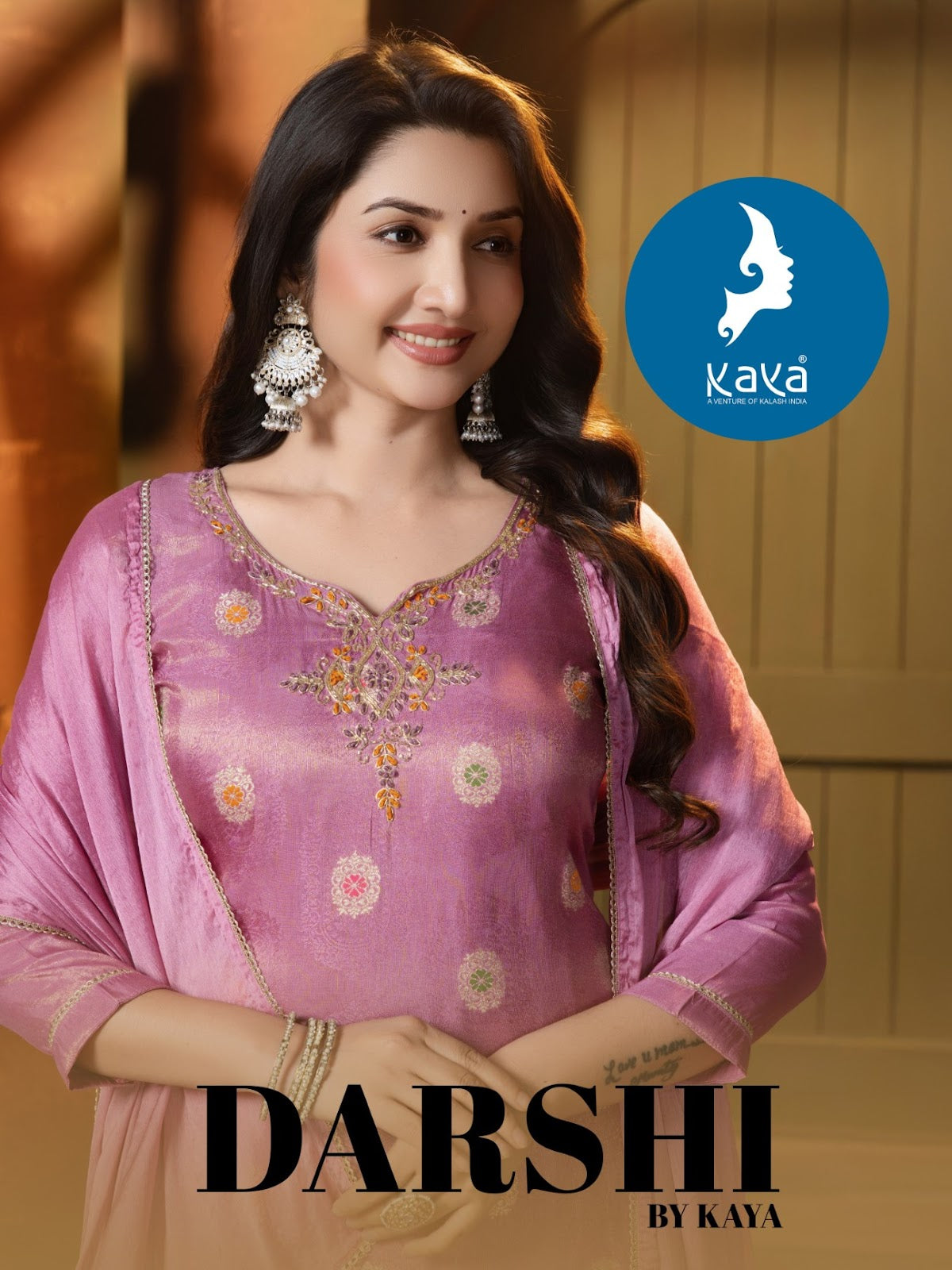 Darshi Kaya Shimmer Readymade Pant Style Suits Supplier