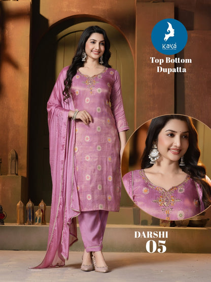 Darshi Kaya Shimmer Readymade Pant Style Suits Supplier