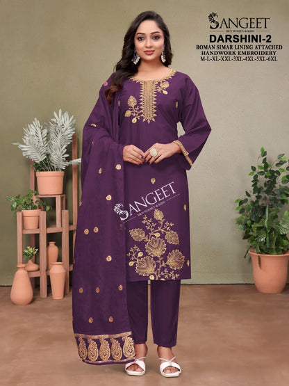 Darshini 2 Sangeet Roman Simmer Readymade Pant Style Suits Exporter Ahmedabad