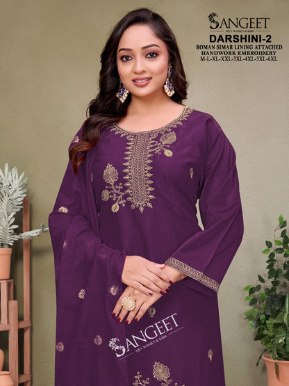 Darshini 2 Sangeet Roman Simmer Readymade Pant Style Suits Exporter Ahmedabad