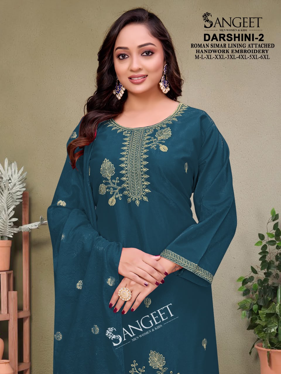 Darshini 2 Sangeet Roman Simmer Readymade Pant Style Suits Exporter Ahmedabad