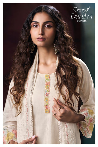 Darshvi S5194 Ganga Habutai Silk Pant Style Suits Wholesaler Gujarat