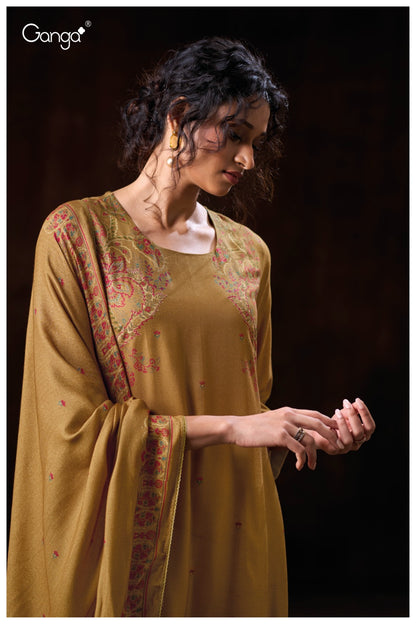 Darsie 3745 Ganga Pashmina Suits Wholesaler Ahmedabad