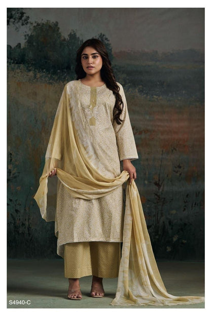 Darvikaa 4940 Ganga Cotton Plazzo Style Suits Manufacturer India