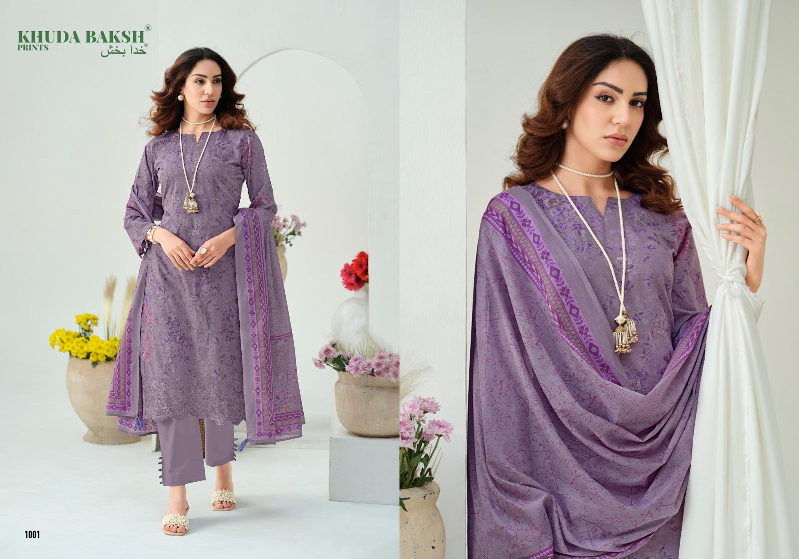 Dastaan E Ishq Khuda Baksh Prints Lawn Karachi Salwar Suits Wholesale