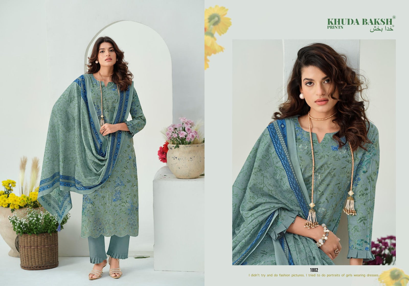 Dastaan E Ishq Khuda Baksh Prints Lawn Karachi Salwar Suits Wholesale