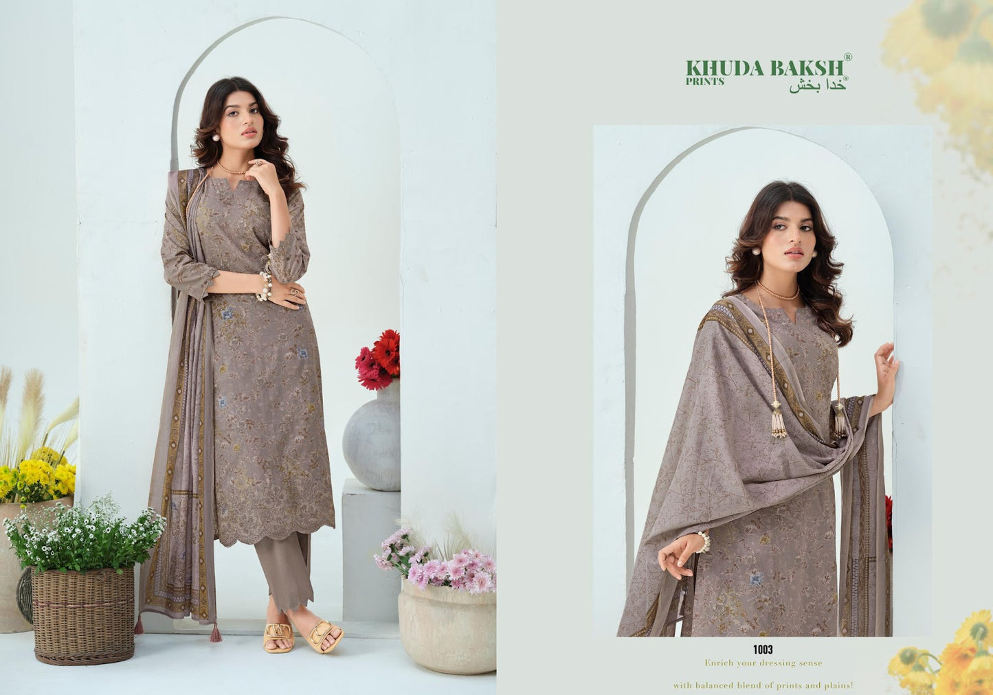 Dastaan E Ishq Khuda Baksh Prints Lawn Karachi Salwar Suits Wholesale