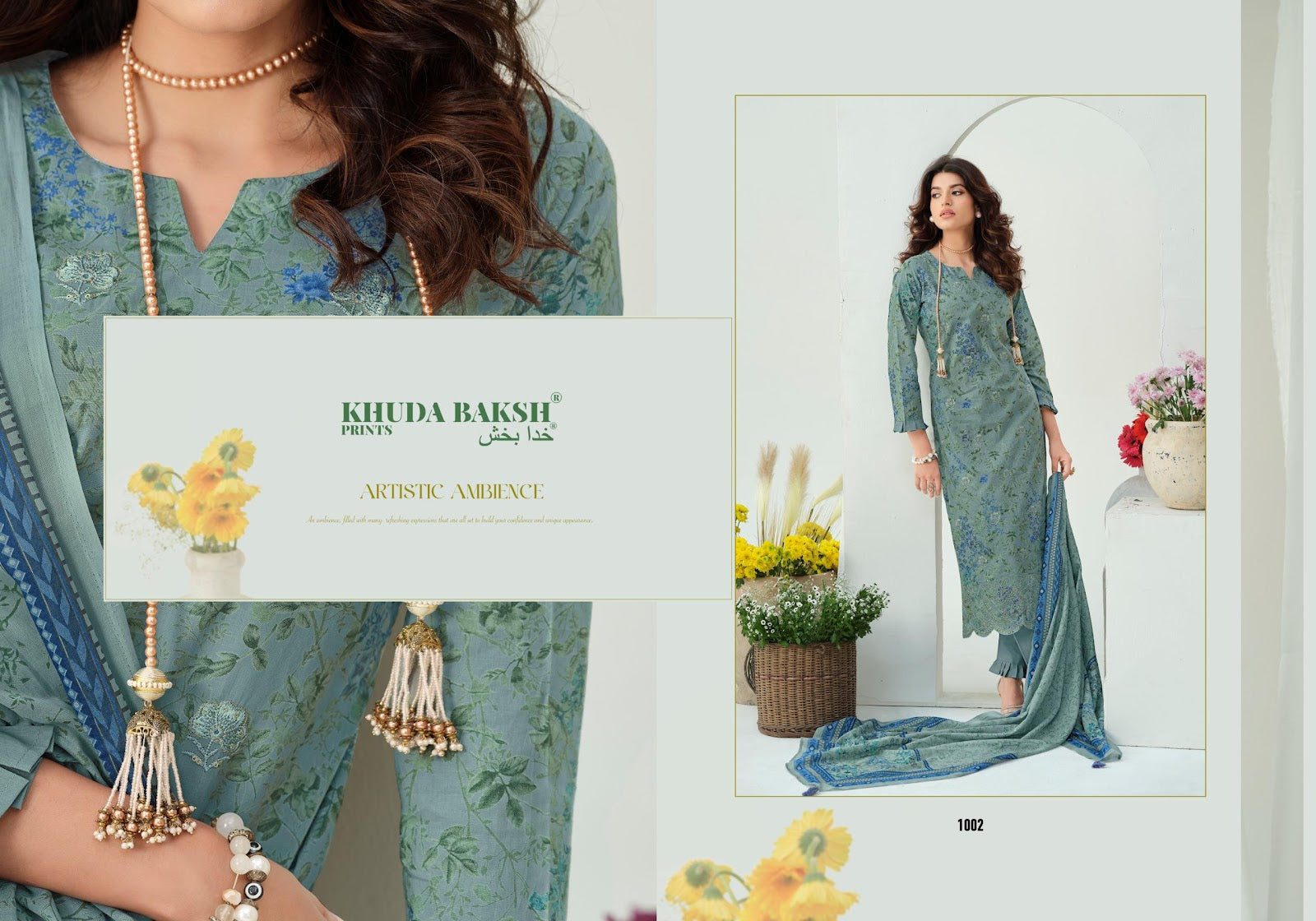 Dastaan E Ishq Khuda Baksh Prints Lawn Karachi Salwar Suits Wholesale