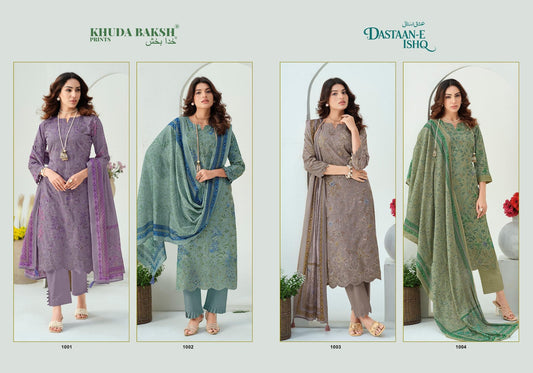 Dastaan E Ishq Khuda Baksh Prints Lawn Karachi Salwar Suits Wholesale