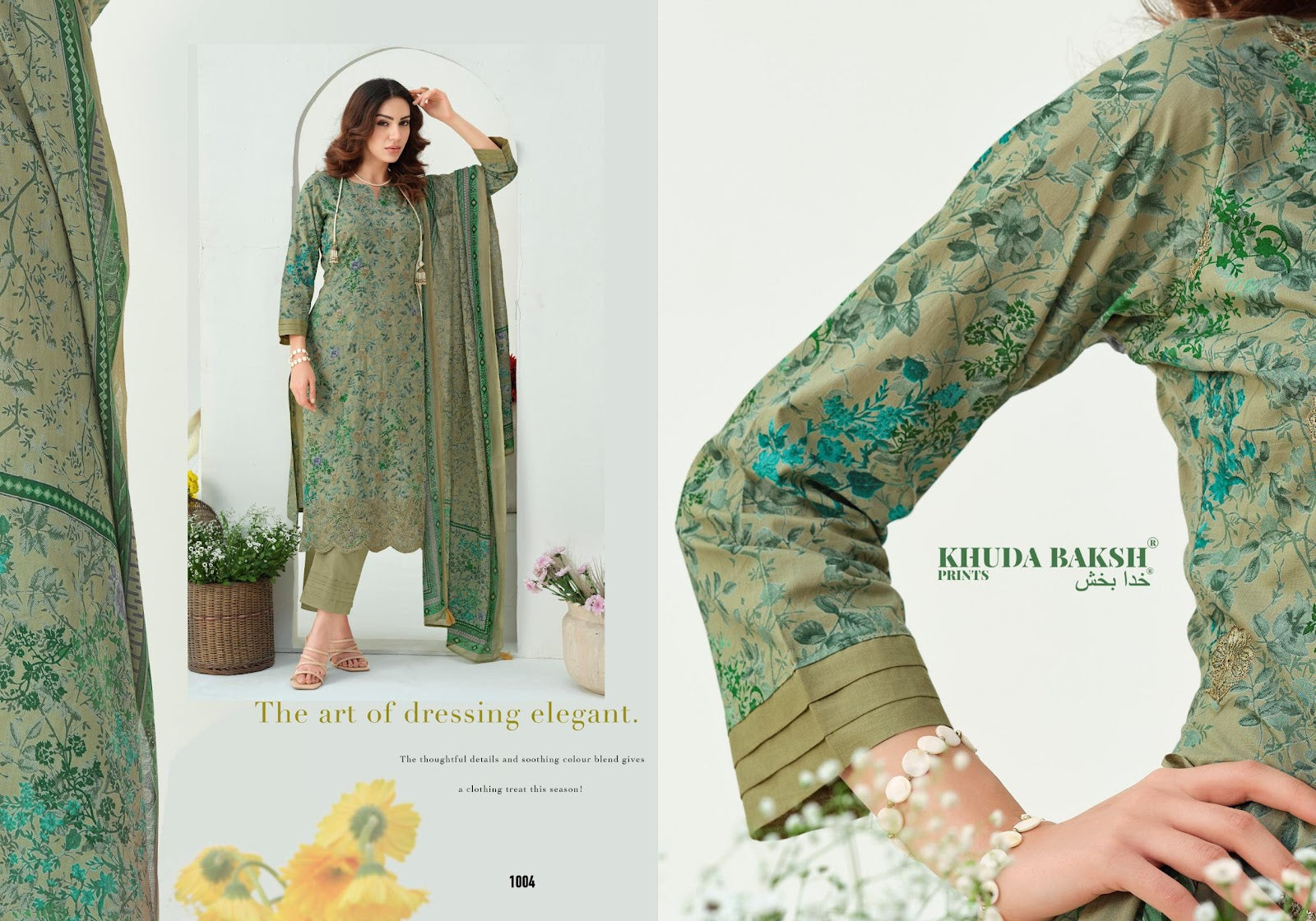 Dastaan E Ishq Khuda Baksh Prints Lawn Karachi Salwar Suits Wholesale