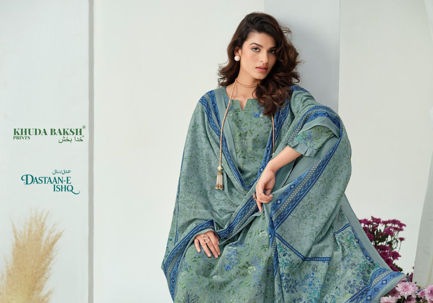 Dastaan E Ishq Khuda Baksh Prints Lawn Karachi Salwar Suits Wholesale