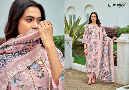 Dastaan E Jashan Hitlist Khuda Baksh Prints Lawn Cotton Pakistani Patch Work Suits Manufacturer Gujarat