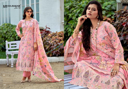 Dastaan E Jashan Khuda Baksh Prints Lawn Pakistani Patch Work Suits Supplier Ahmedabad