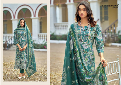 Dastaan E Jashan Khuda Baksh Prints Lawn Pakistani Patch Work Suits Supplier Ahmedabad