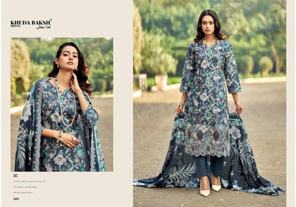 Dastaan E Jashan Khuda Baksh Prints Lawn Pakistani Patch Work Suits Supplier Ahmedabad