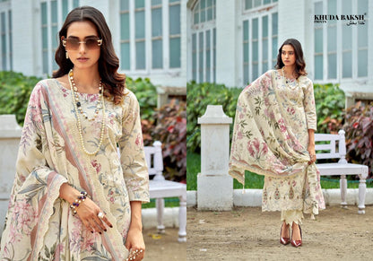 Dastaan E Jashan Khuda Baksh Prints Lawn Pakistani Patch Work Suits Supplier Ahmedabad