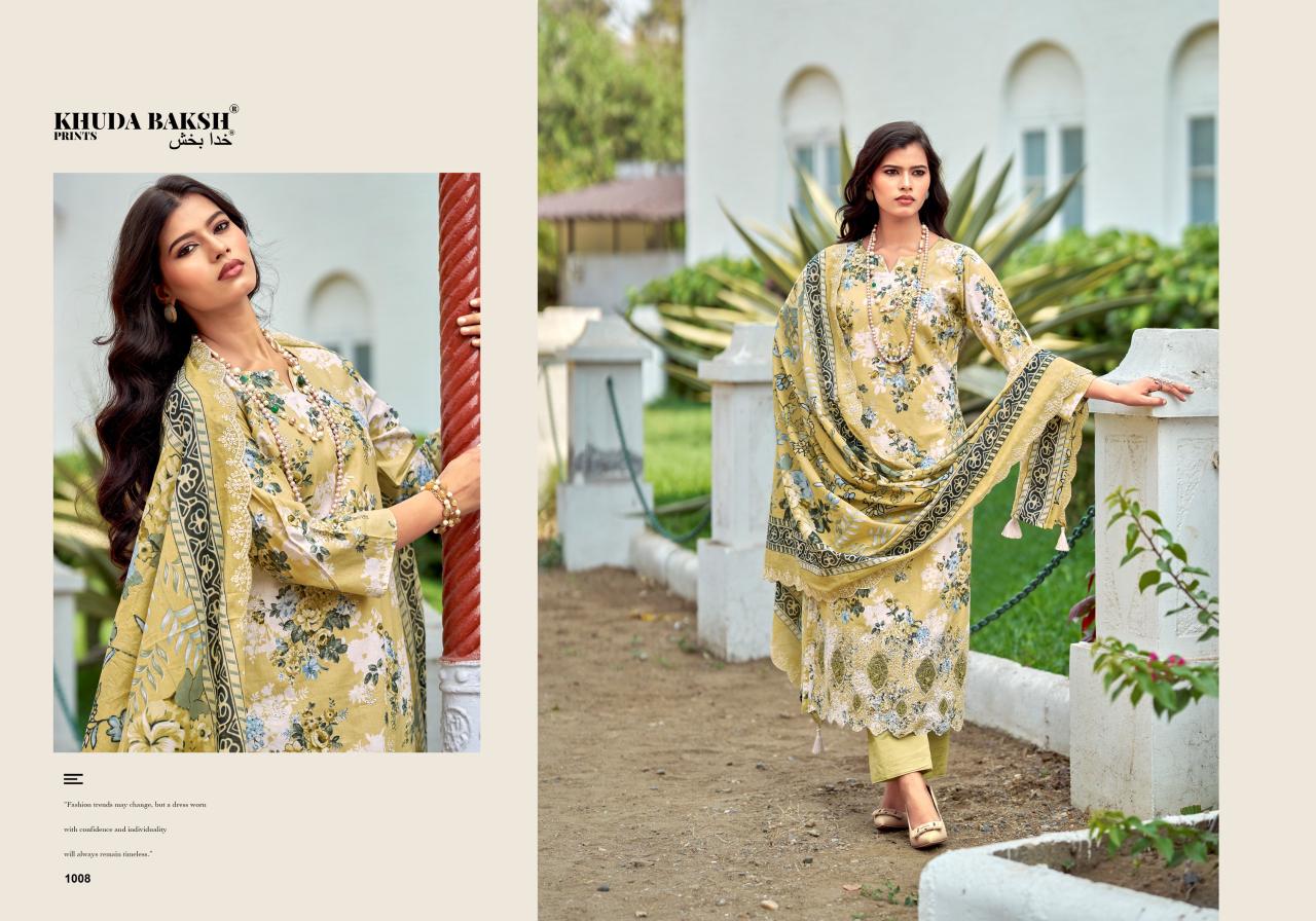 Dastaan E Jashan Khuda Baksh Prints Lawn Pakistani Patch Work Suits Supplier Ahmedabad