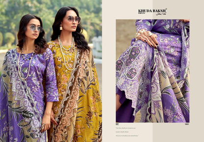Dastaan E Jashan Khuda Baksh Prints Lawn Pakistani Patch Work Suits Supplier Ahmedabad