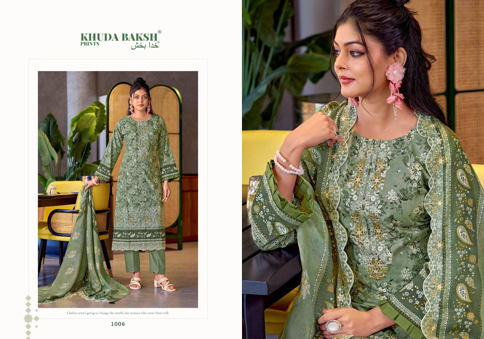 Dastaan E Jashan Vol 2 Khuda Baksh Prints Lawn Karachi Salwar Suits Wholesaler India
