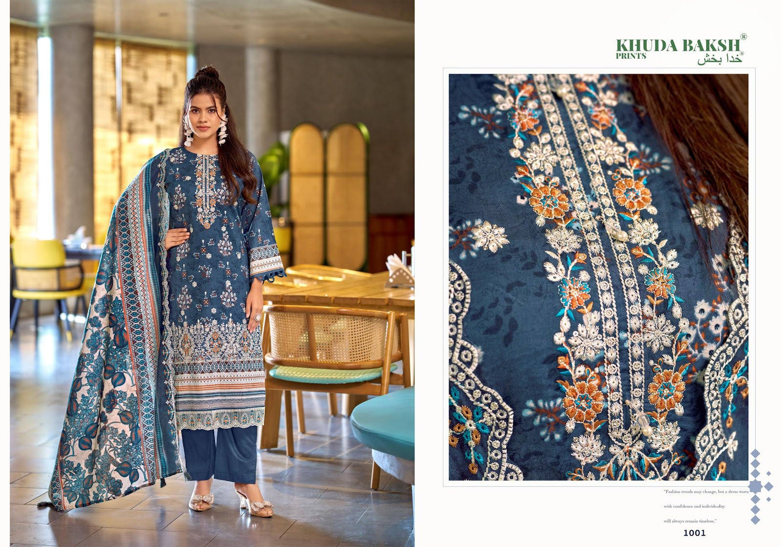 Dastaan E Jashan Vol 2 Khuda Baksh Prints Lawn Karachi Salwar Suits Wholesaler India