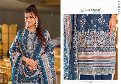 Dastaan E Jashan Vol 2 Khuda Baksh Prints Lawn Karachi Salwar Suits Wholesaler India
