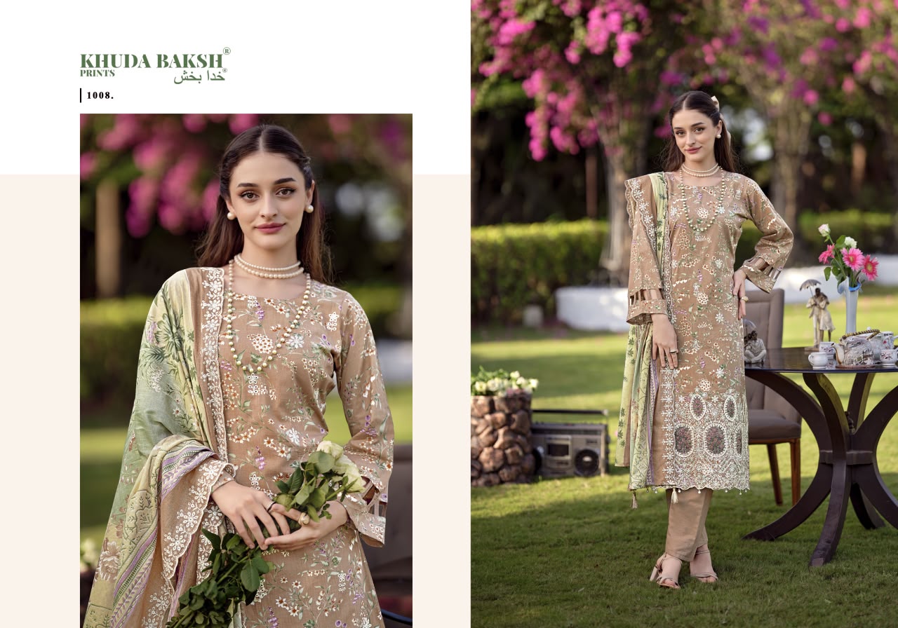 Dastaan E Jashan Vol 3 Khuda Baksh Prints Lawn Karachi Salwar Suits Wholesale Rate