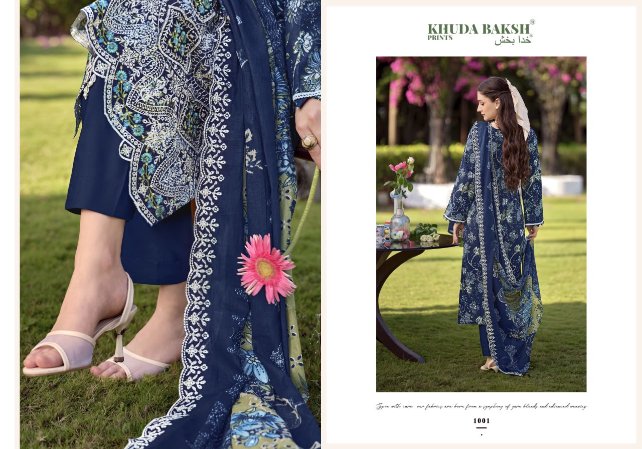 Dastaan E Jashan Vol 3 Khuda Baksh Prints Lawn Karachi Salwar Suits Wholesale Rate