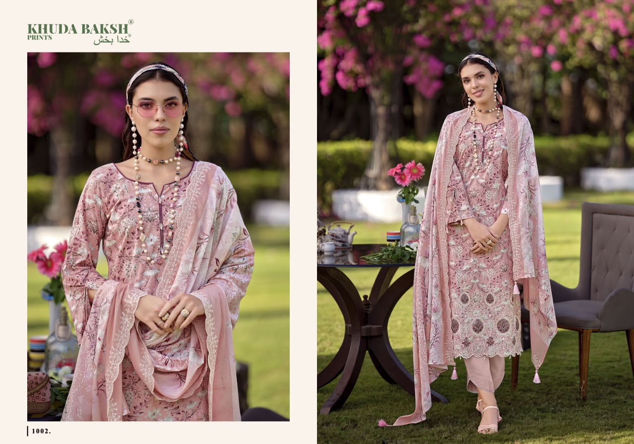 Dastaan E Jashan Vol 3 Khuda Baksh Prints Lawn Karachi Salwar Suits Wholesale Rate