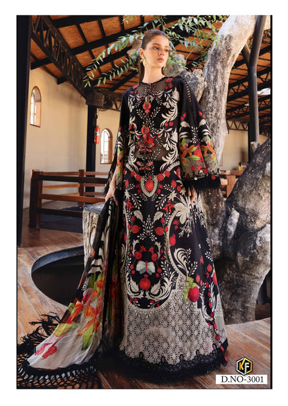 Dastak Vol 3 Keval Fab Lawn Cotton Karachi Salwar Suits Supplier India