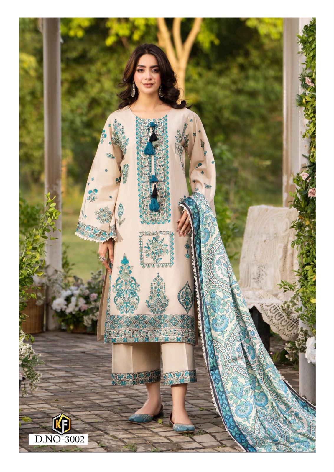 Dastak Vol 3 Keval Fab Lawn Cotton Karachi Salwar Suits Supplier India