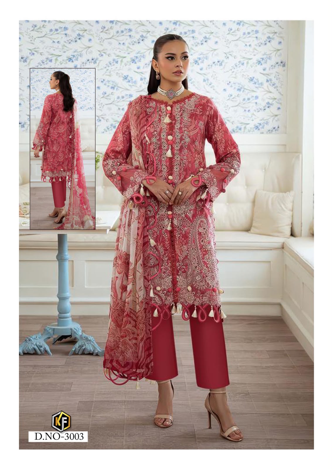 Dastak Vol 3 Keval Fab Lawn Cotton Karachi Salwar Suits Supplier India