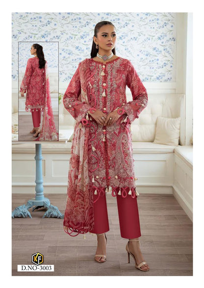 Dastak Vol 3 Keval Fab Lawn Cotton Karachi Salwar Suits Supplier India