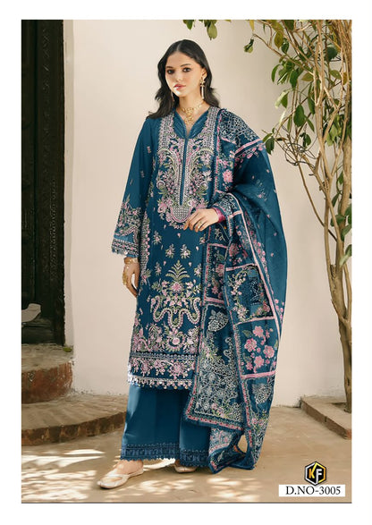 Dastak Vol 3 Keval Fab Lawn Cotton Karachi Salwar Suits Supplier India