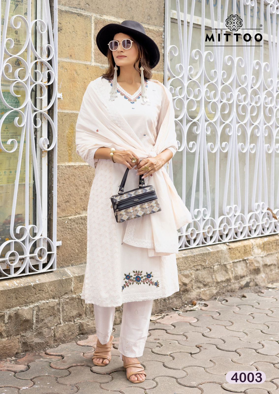 Dastoor Mittoo Cotton Readymade Pant Style Suits Wholesale Rate