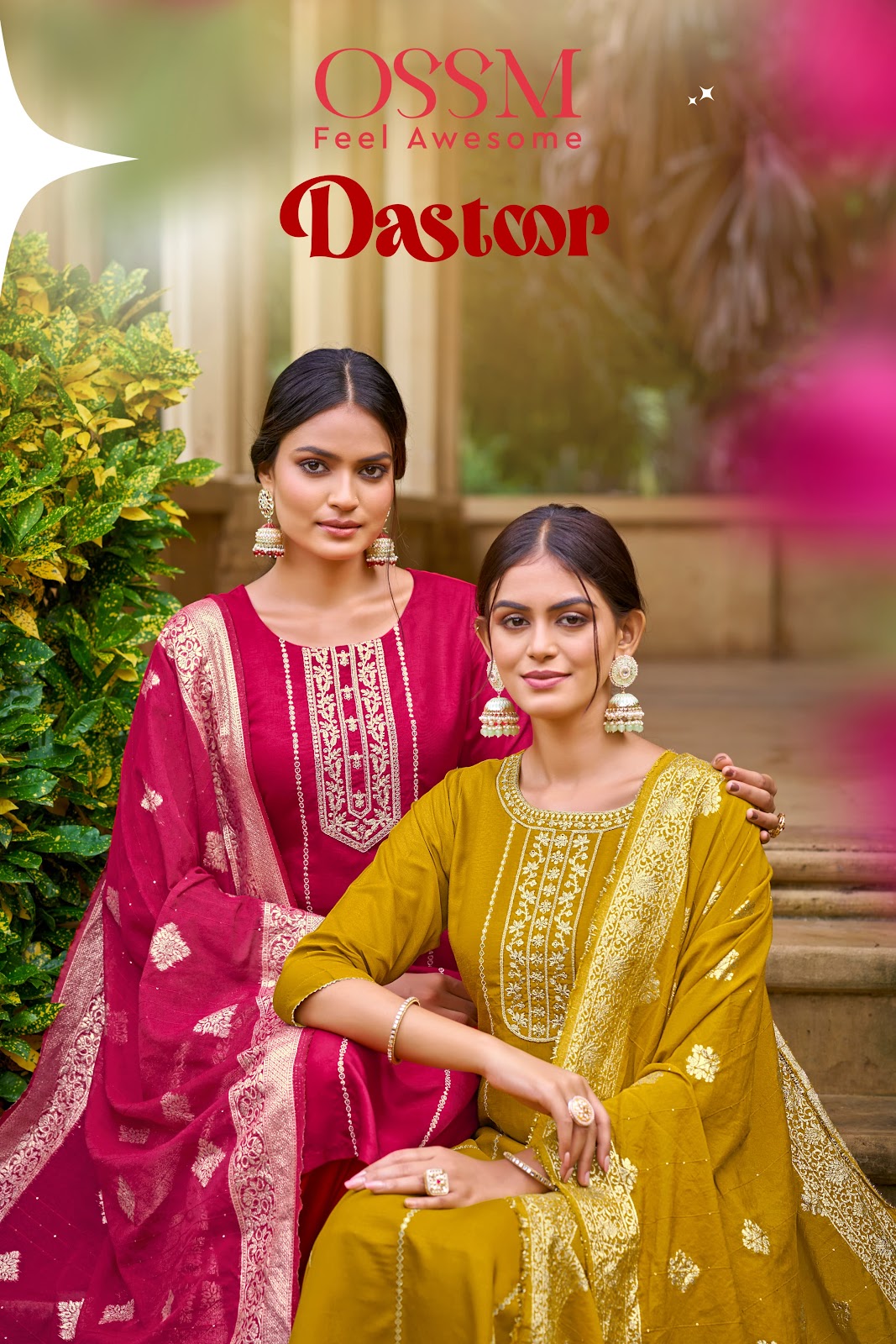 Dastoor Ossm Dola Silk Readymade Pant Style Suits Exporter Gujarat