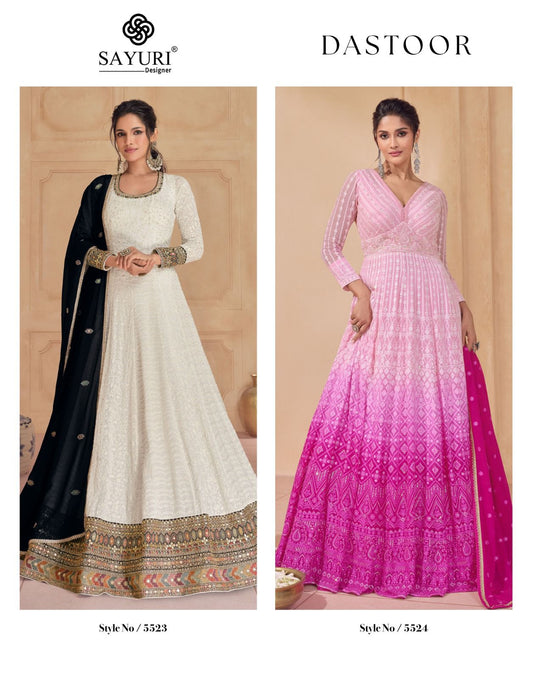 Dastoor Sayuri Georgette Gown Dupatta Set Wholesaler Ahmedabad