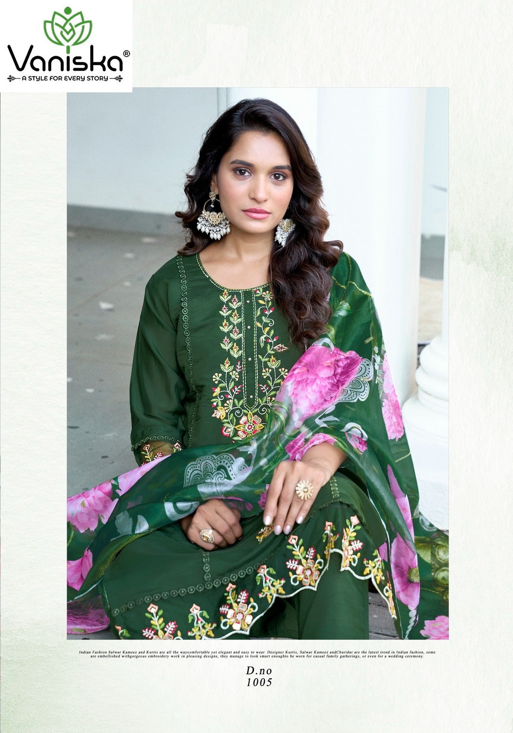 Dastoor Vol 1 Vaniska Roman Silk Readymade Pant Style Suits Exporter India
