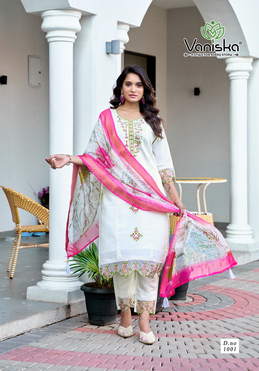 Dastoor Vol 1 Vaniska Roman Silk Readymade Pant Style Suits Exporter India