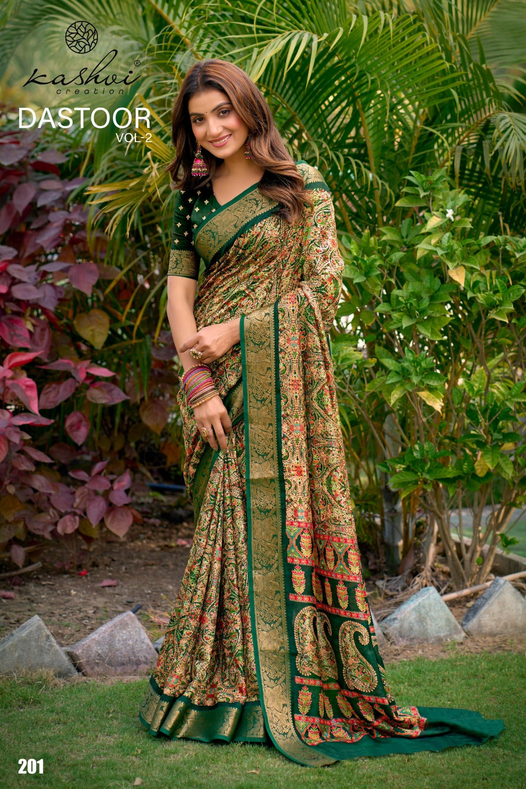 Dastoor Vol 2 Kashvi Creation Viscose Sarees Exporter Ahmedabad