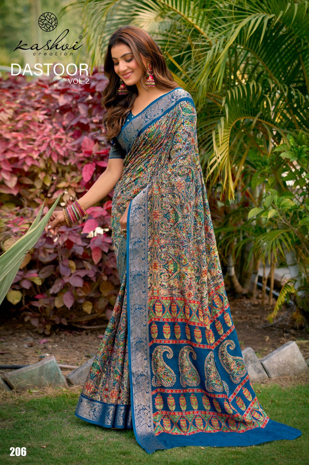 Dastoor Vol 2 Kashvi Creation Viscose Sarees Exporter Ahmedabad