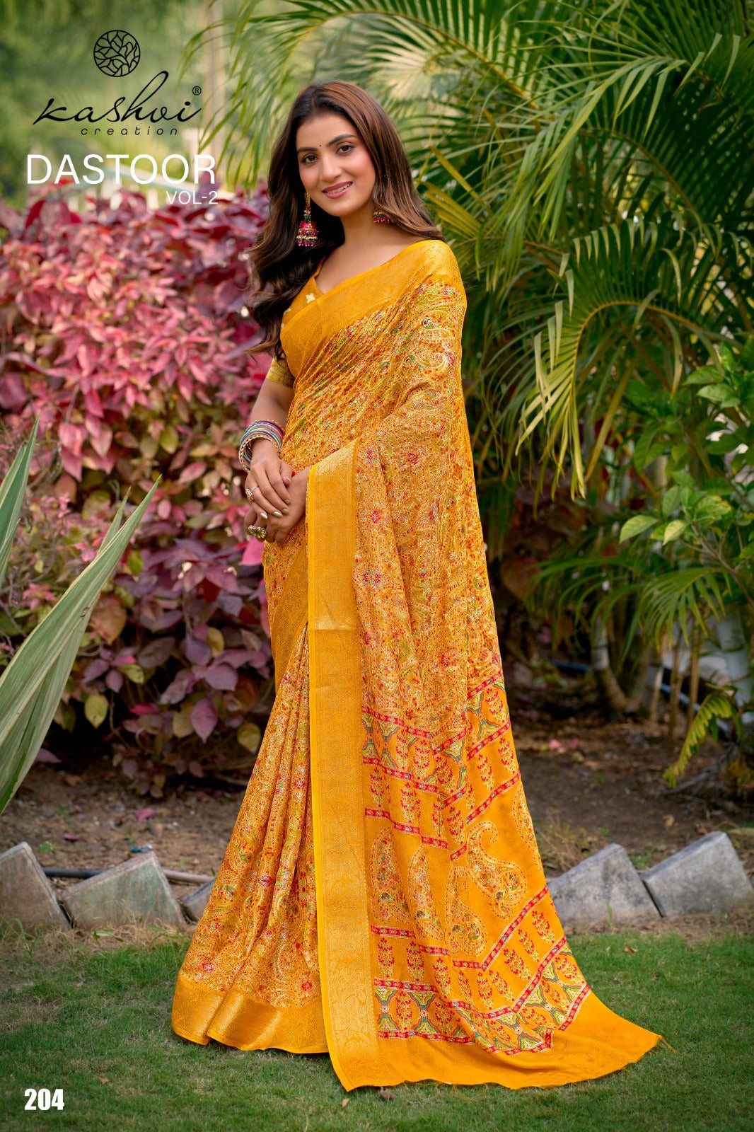 Dastoor Vol 2 Kashvi Creation Viscose Sarees Exporter Ahmedabad