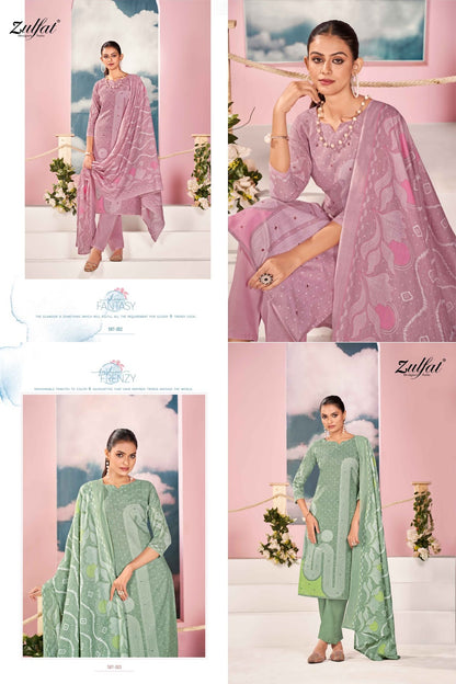 Dastoor Vol 2 Zulfat Designer Cotton Karachi Salwar Suits Wholesale Price