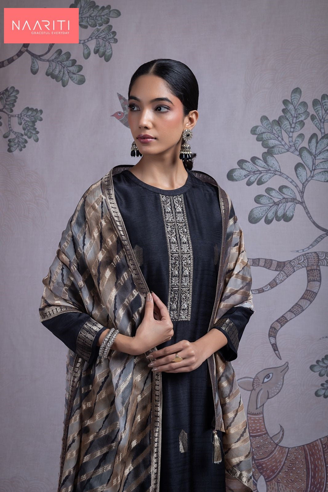 Davina Naariti Pure Silk Pant Style Suits Wholesaler