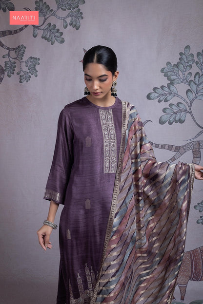 Davina Naariti Pure Silk Pant Style Suits Wholesaler