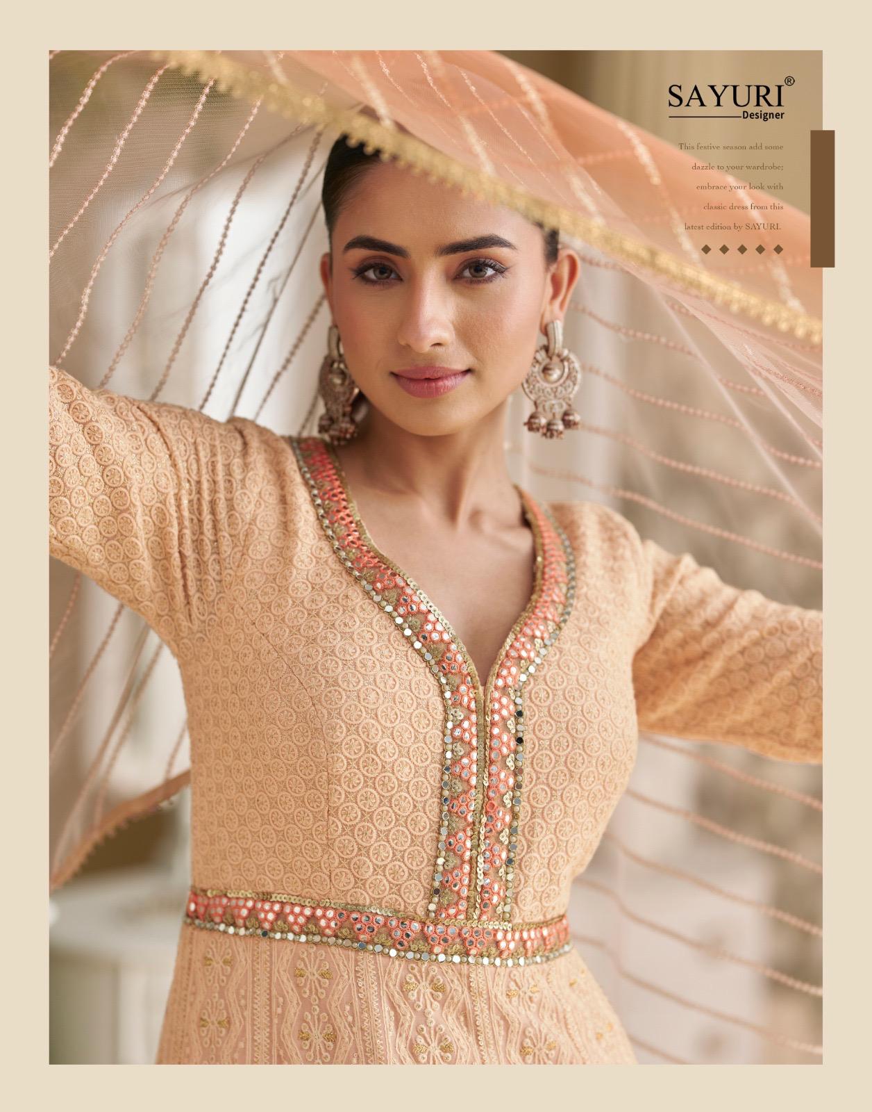 Dawat Sayuri Georgette Gown Dupatta Set Wholesale Price
