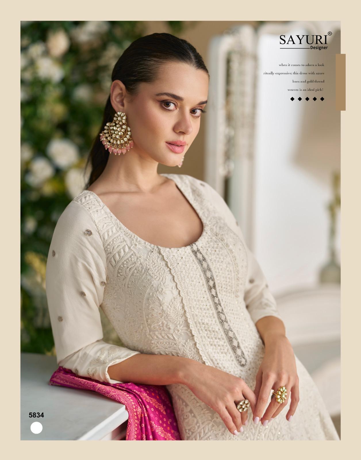 Dawat Sayuri Georgette Gown Dupatta Set Wholesale Price