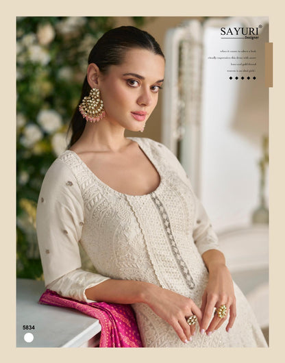 Dawat Sayuri Georgette Gown Dupatta Set Wholesale Price
