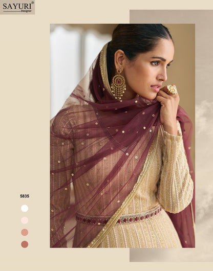 Dawat Sayuri Georgette Gown Dupatta Set Wholesale Price