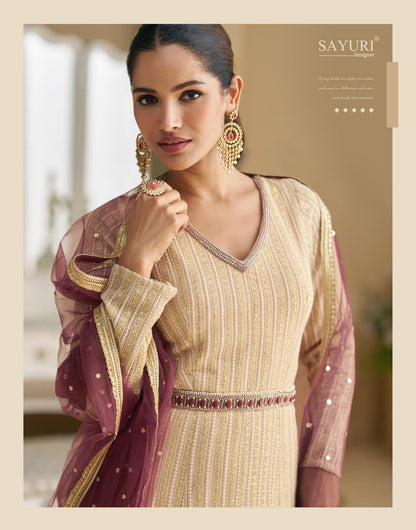 Dawat Sayuri Georgette Gown Dupatta Set Wholesale Price