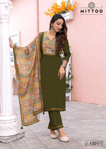 Day Light Mittoo Modal Silk Readymade Pant Style Suits Manufacturer Ahmedabad